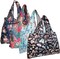 Wrapables Large Foldable Tote Nylon Reusable Grocery Bags, 4 Pack